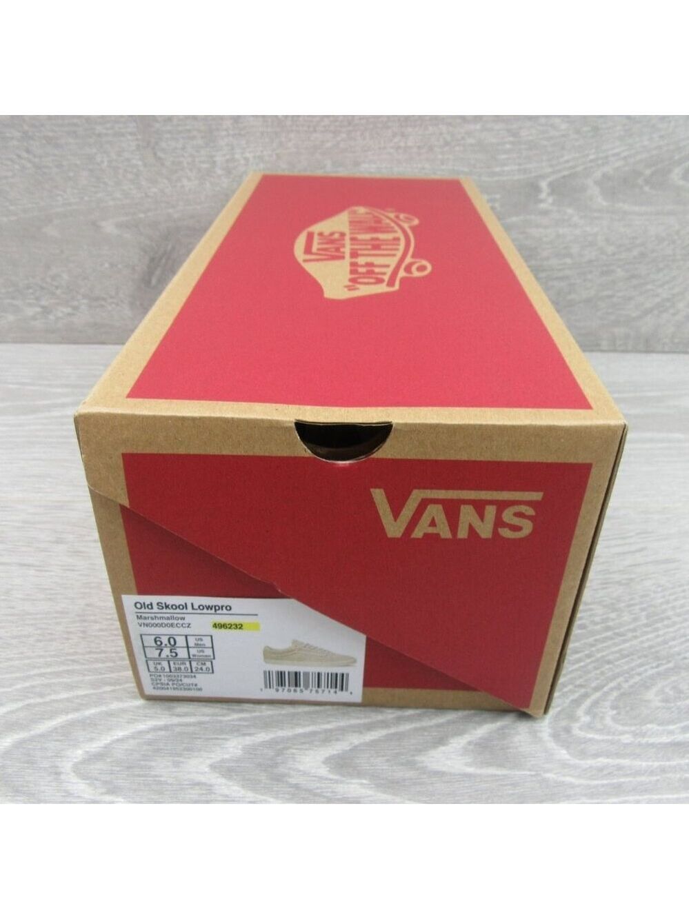 Vans Old Skool Lowpro Shoes Mens Size 6 / Womens Size 7.5 White NEW - Picture 13 of 14